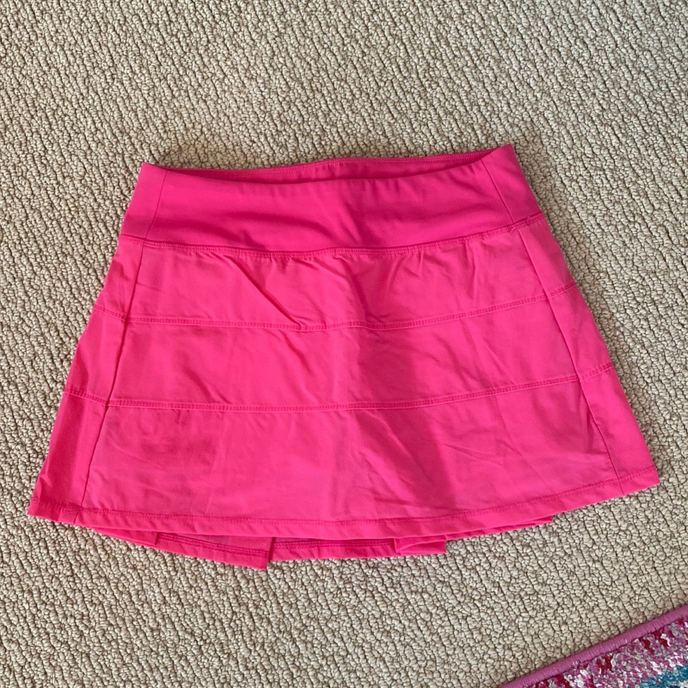 Amazon Lululemon Pace Rival skirt in hot pink
